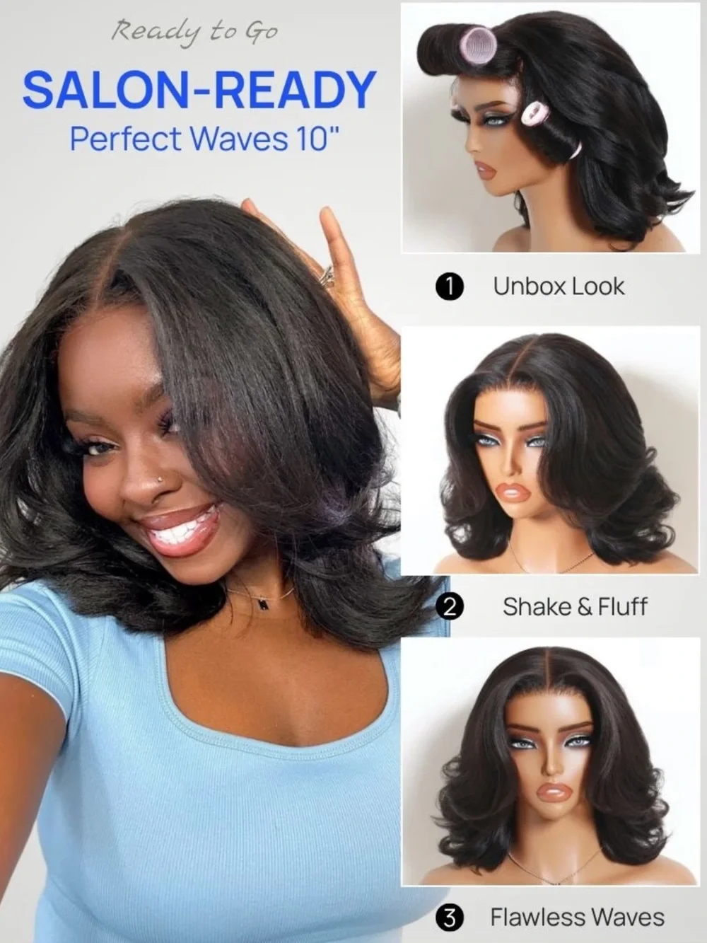 Nadula Pre-Styled Yaki Wig 7x5 Glueless